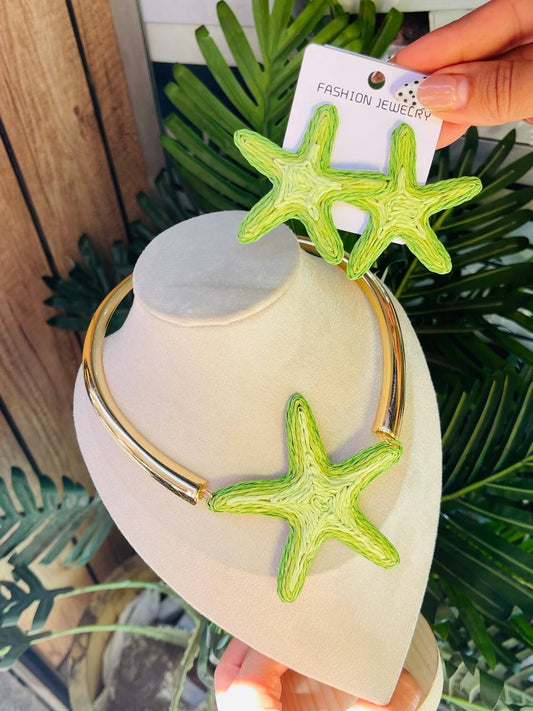 Coral Tide Starfish Set Green